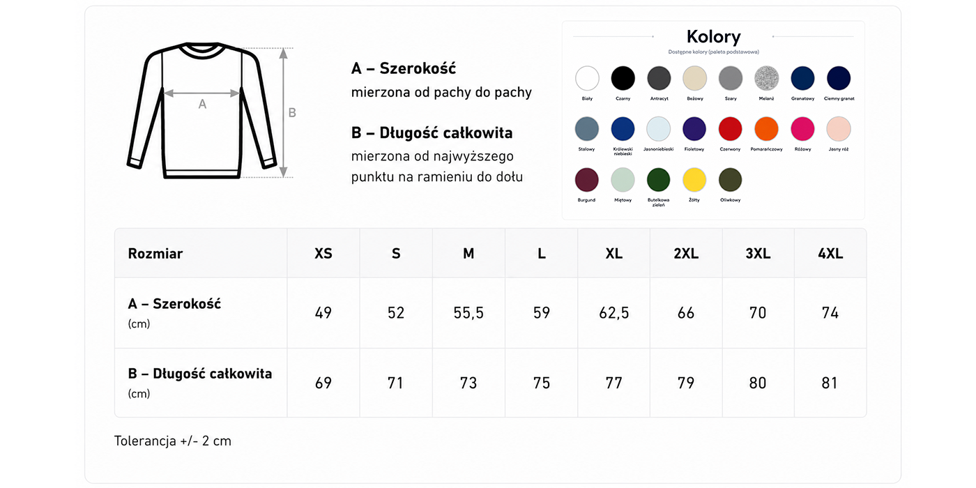 Bluza crewneck szczegóły