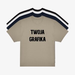 Koszulka bawełniana Oversize z Twoim nadrukiem