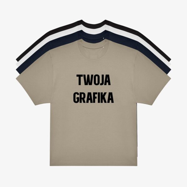 koszulka bawelniana oversize Koszulka bawełniana Oversize z Twoim nadrukiem